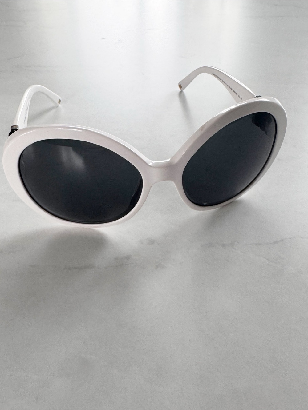 Chanel White / Grey 5159-H Pearle Round Sunglasses